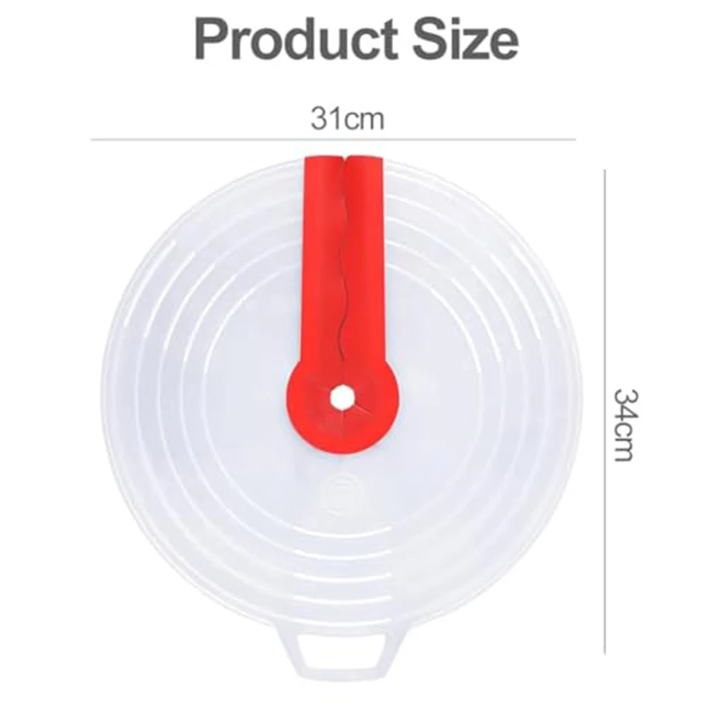 Silicone Splash Guard Cover for Mixing Bowls Provides Splash Protection and Enables Monitoring of Mixing Progress