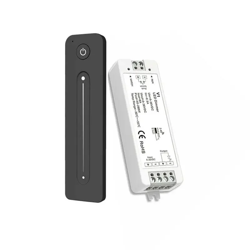 DC12V 24V 36V LED Dimmer PWM Wireless RF 2.4G Brightness Adjustment Touch Remote Controller Switch for Single Color LED Light V1