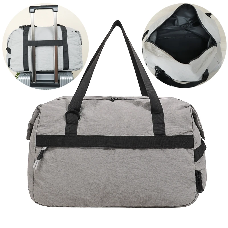 

Men Women Travel Gym Bag Large Capacity Lightweight Weekender Overnight Tote Bag Travel Sports Backpack With Shoe Compartment