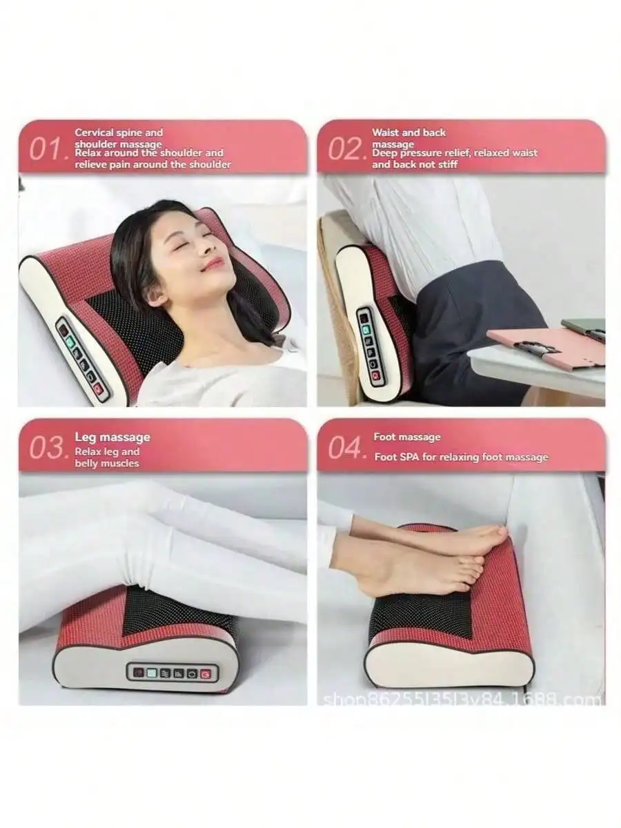 2026 مدلك متعدد الوظائف للرقبة والكتف، مزود بوظائف تدليك متعددة الضغط الساخن تعمل بالتوصيل #6