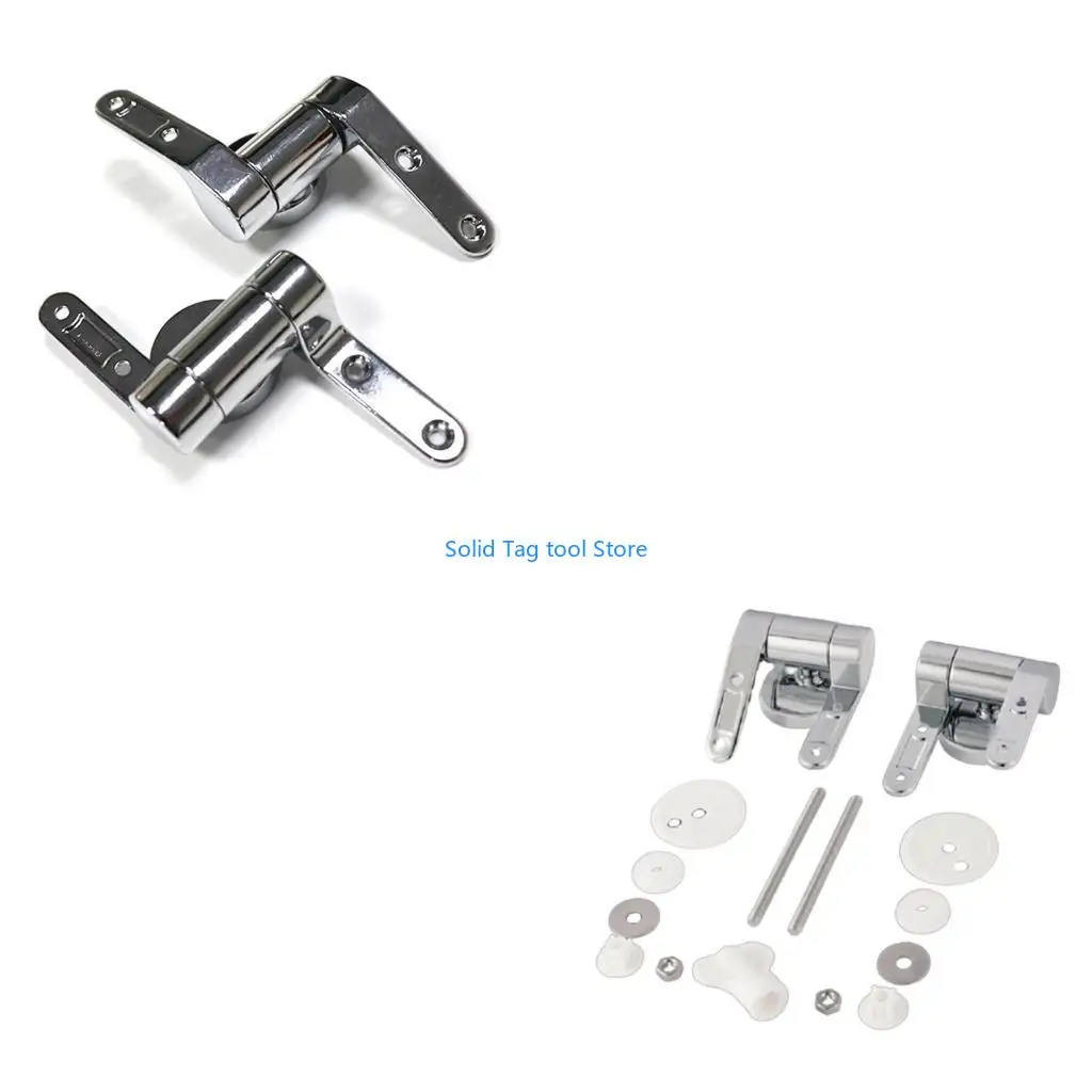 

4XFD Contemporary Toilet Hinges Noise Reductions Slow Drop Hinges Simple Installation