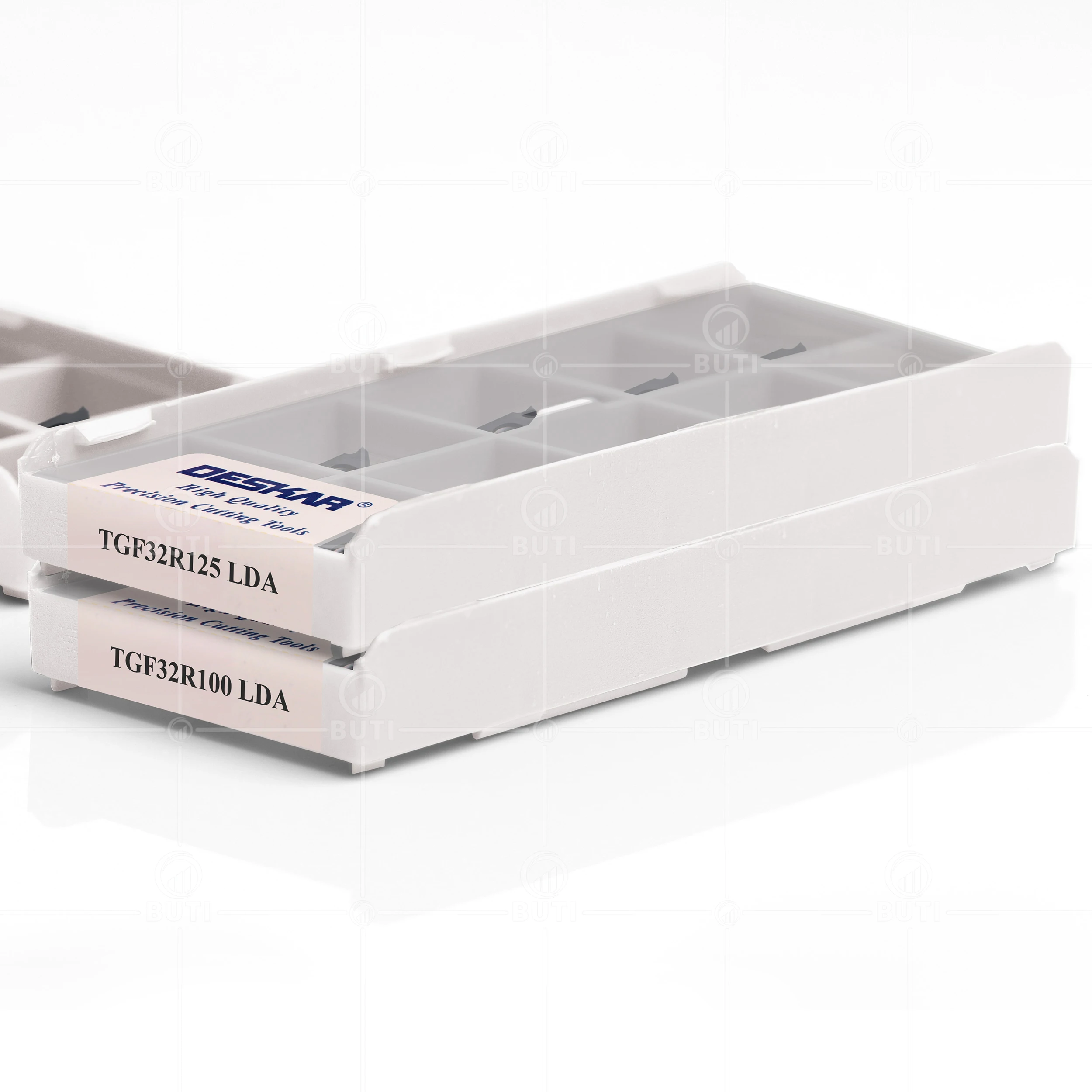 Imagem -04 - Deskar 100 Original Tgf32r l 040 050 060 065 070 075 080 085 100 125 Lda Torneamento Ferramenta Torno Cnc Cortador de Carboneto Grooving Inserções