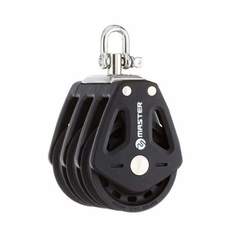 เรือใบเรือบด 35 มม.1 3/8 "Triple Swivel Shackle Block เรือขนาดเล็กบล็อก Master BP-3505F