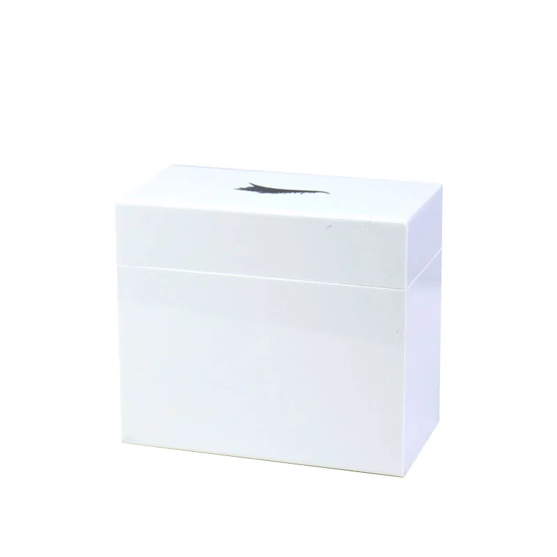 Vetrina per extension ciglia in acrilico trasparente con piastra per colla con coperchio quadrato e supporto per ciglia per riporre e visualizzare le ciglia