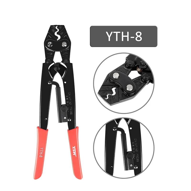 Mini alicates de prensado de terminales eléctricos multifunción con pelado de cables, herramienta de prensado manual, kits de conectores múltiples