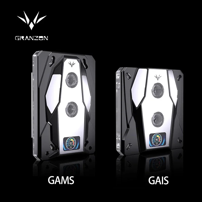 Granzon GAMS/ GAIS CPU-Block für INTEL LGA115X 1200 1700 x 99 2011/AMD Ryzen 3/5/7 x 470 X570 ThreadRipper Wasserkühler Kühler