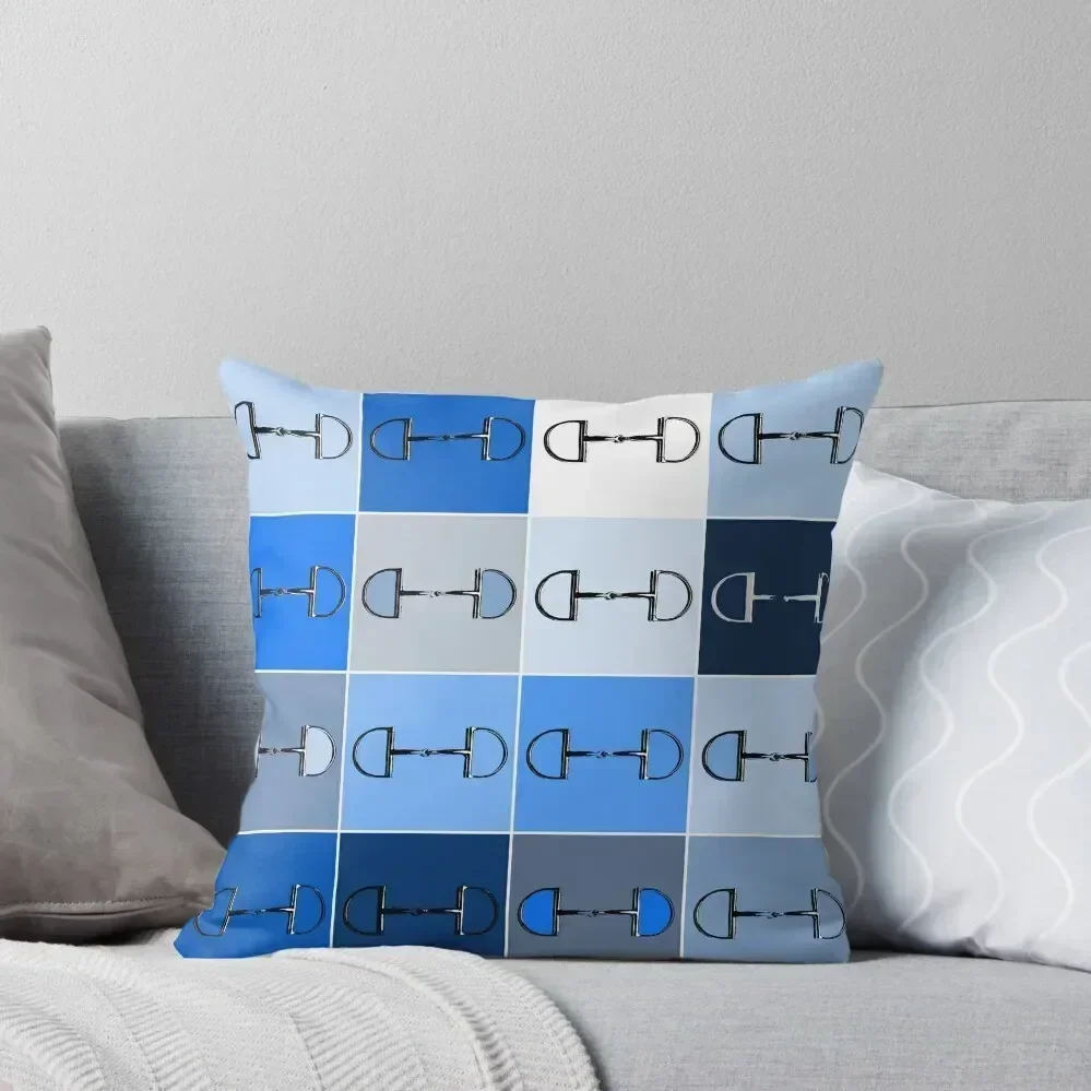 

Snaffle Bits in Blue Throw Pillow Custom Cushion Cushions Cover christmas decorations 2025 Sofas Covers pillow