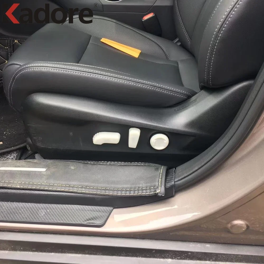 Interior Accessories ABS Carbon Fiber Car Seat Adjustment Button Switch Cover Sticker Trim For Subaru Outback 2020-2022 - view 3