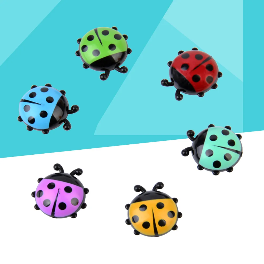 

6 Pcs Magnetic Fridge Ladybug Stickers Custom Magnets Refrigerator Cute Personalised