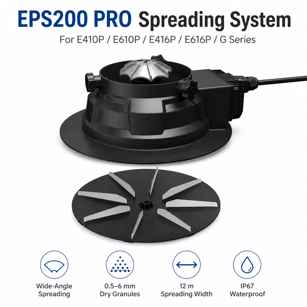 Nouveau système d'épandage EFT Spreader EPS200 pro pour les séries E410P, E610P, E416P, E616P et G pour l'agriculture