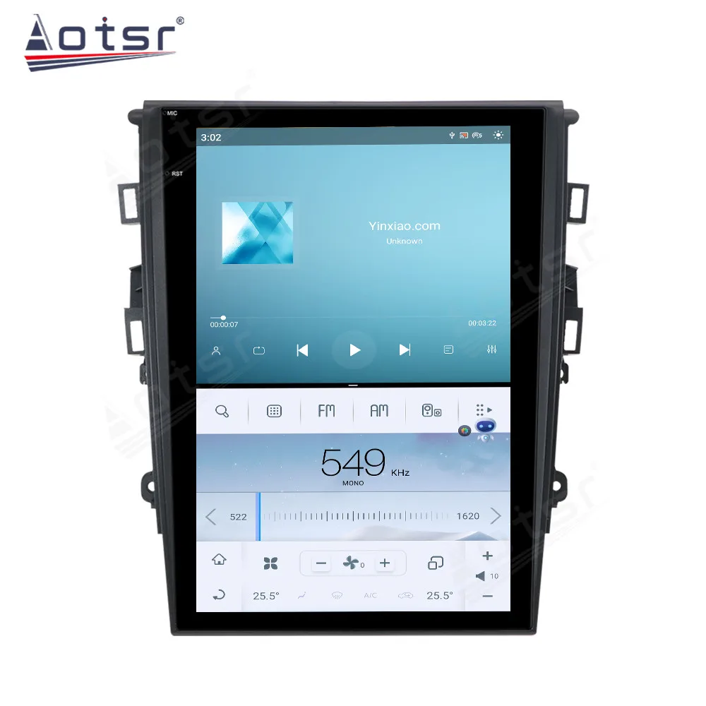 12.1'' Qualcomm 8 core For Ford Edge 2015-2018 Car Radio Multimedia Player Android 11 Auto GPS Navi Wireless Carplay Head Unit