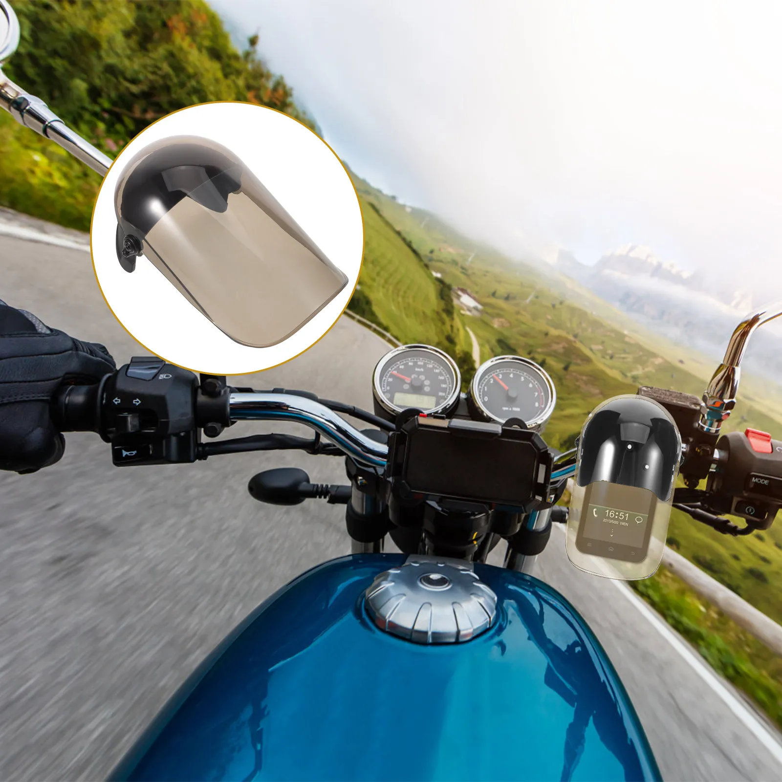 

Держатель для телефона на мотоцикл с солнцезащитным козырьком, черный, водонепроницаемый, защита от дождя, зонт для мобильного телефона, для квадроциклов, велосипедов, навигации на открытом воздухе, прочный.