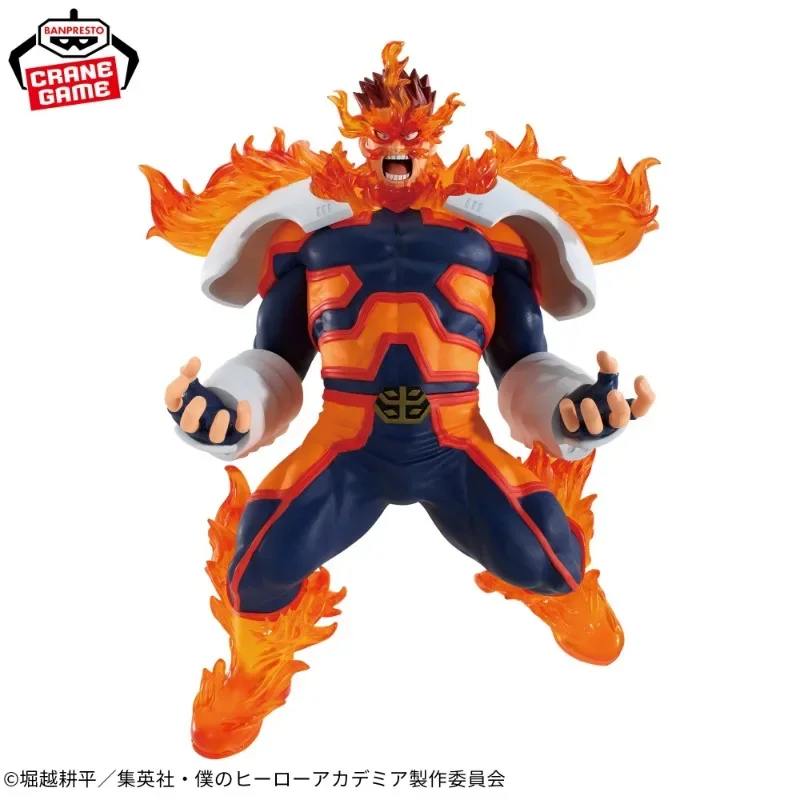 Bandai Original Banpresto Anime My Hero Academia THE AMAZING HEROES PLUS Endeavour PVC Action Figure Model Collection Toy Gift