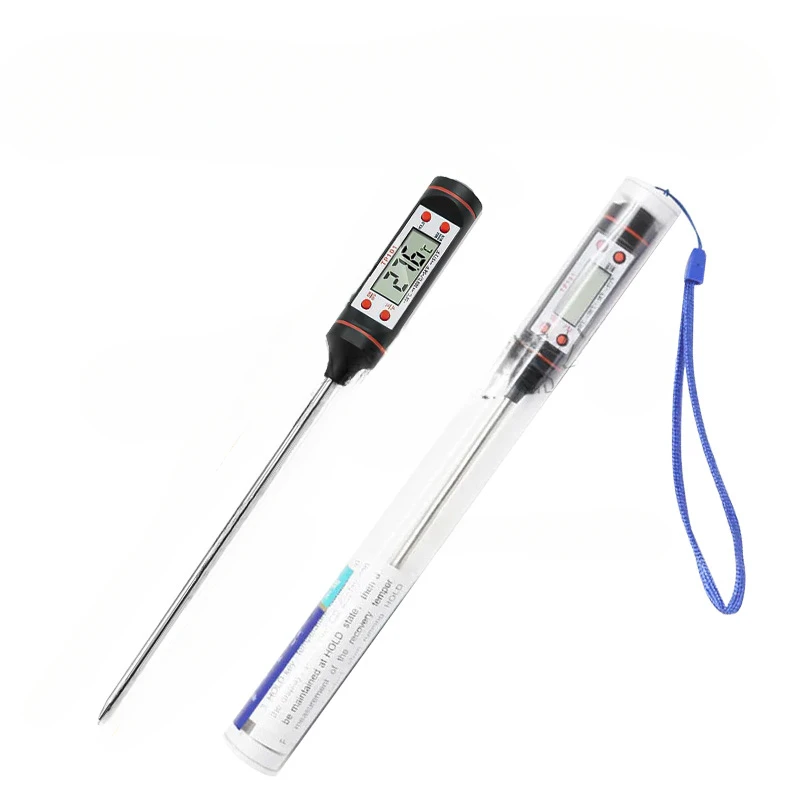 Kitchen oil thermometer Barbecue baking temperature electronic food thermometer Liquid temperature pen