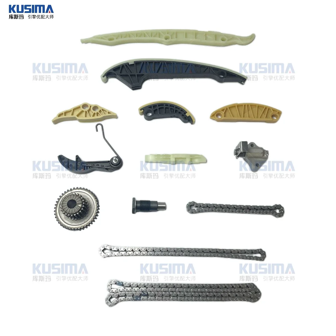 Kusima EA888 محرك توقيت الموتر سلسلة عدة ل A3 A4 A5 A6 جولف MK6 جيتا تيغوان باسات B6 2.0T 1.8T 06H 105 209