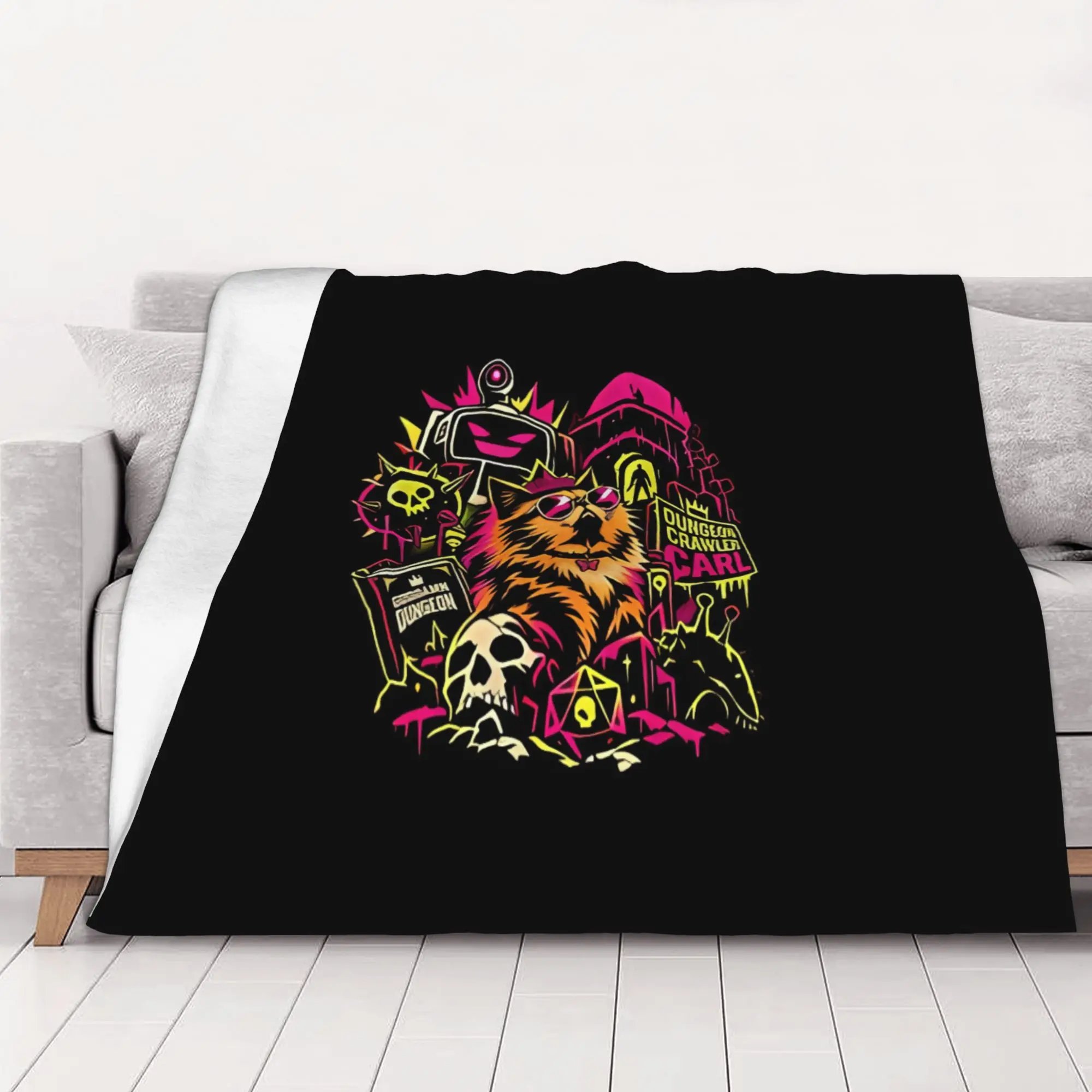 1PC home Cute Room Decor poster Blanket Throw Blanket Dungeon Crawler Carl Novelty Warm Blanket All Season