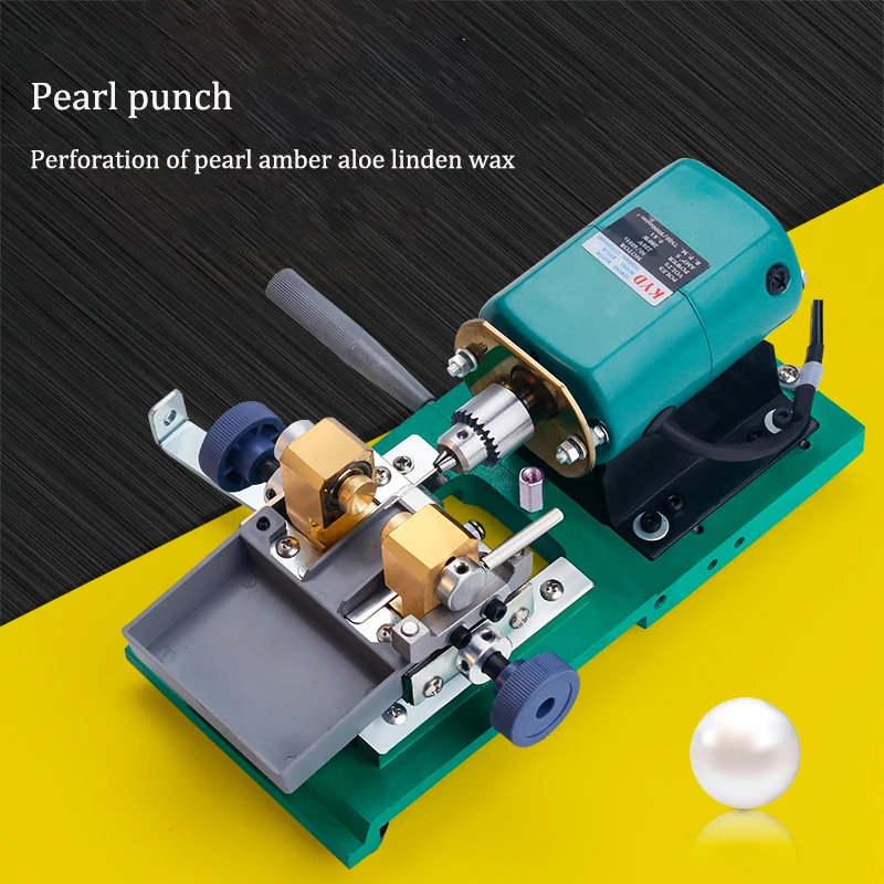 Electric Pearl Holing Machine Jade Bead Punch Bead Drilling Machine High-power Pearl Beeswax Puncher