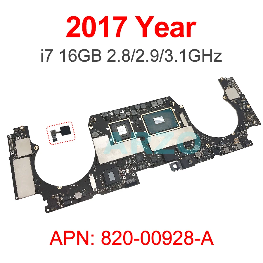 Original A1707 Motherboard CPU i7 256GB 512GB For MacBook Pro