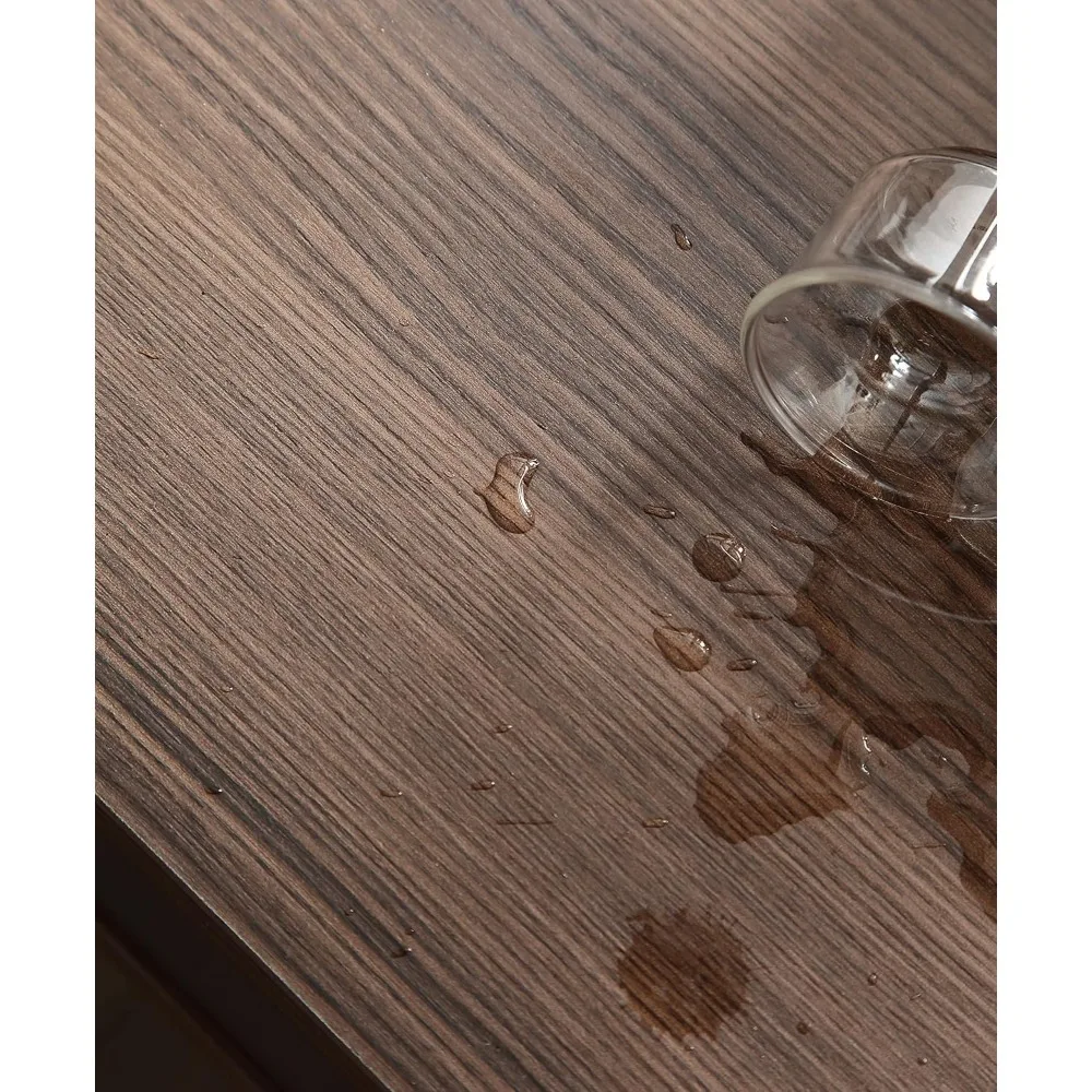 خزانة ملفات جانبية متنقلة ذات 3 أدراج مع حامل طابعة للمكتب المنزلي - لمسة نهائية من خشب الجوز والرمادي الداكن #6