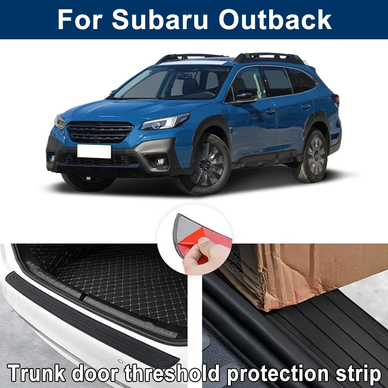 Car Trunk Sill Anti-scratch Guard Strip For Subaru Outback - Rear Bumper Rubber Protector Decorative Cover Sticker
