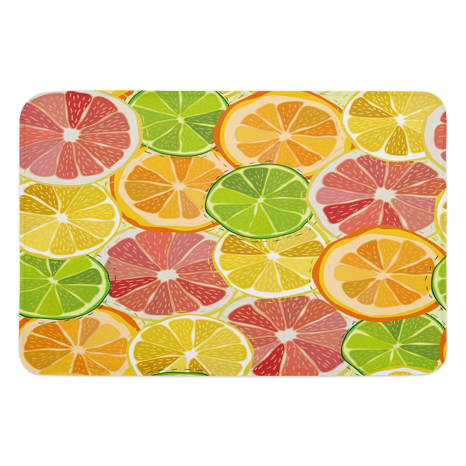 Watercolor Lemon Fruit Kitchen Floor Mat Living Room Decor Carpet Home Hallway Entrance Doormat Balcony Door Anti Slip Rug