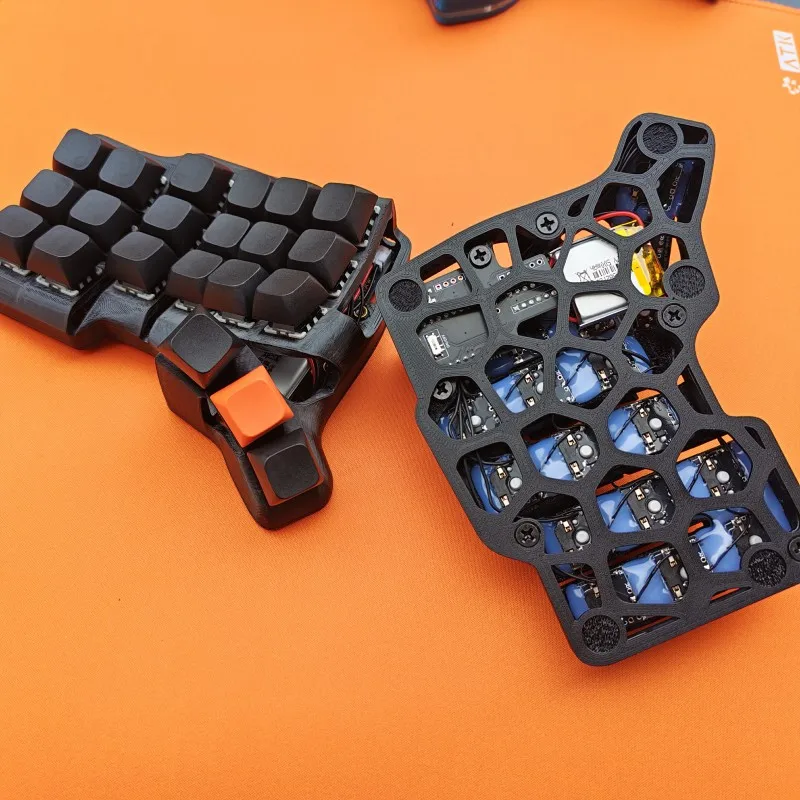 NWE TBK Mini 3X6 Split Keyboard Wireless Bluetooth Custom Hot Swap ZMK Change Keys Ergonomics FDM 3D Printing 36keys MX Switch