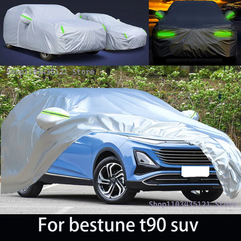 

For bestune t90 suv Outdoor Protection Full Car Covers Snow Cover Sunshade Waterproof Dustproof Exterior Car accessories