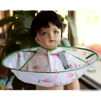 Kids Floral Animal Print Foldable Salon Apron Waterproof Hair Cutting Cloak Umbrella Cape Home Hairdressing Cape Cover Cloth