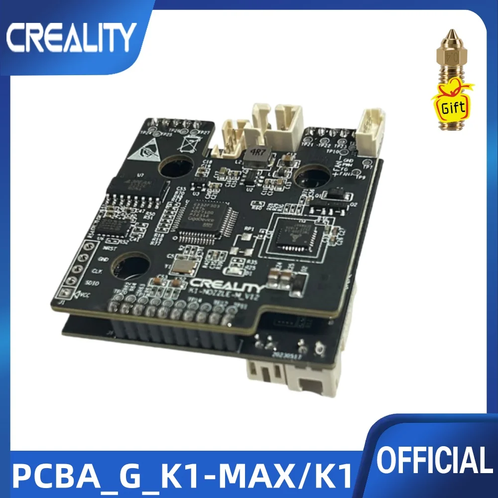 Creality Original PCBA_G_K1-MAX/K1_T9_GD32F303CBT6 NOZZLE-C-V13 Adapter Board Replace 3D Printer Accessories