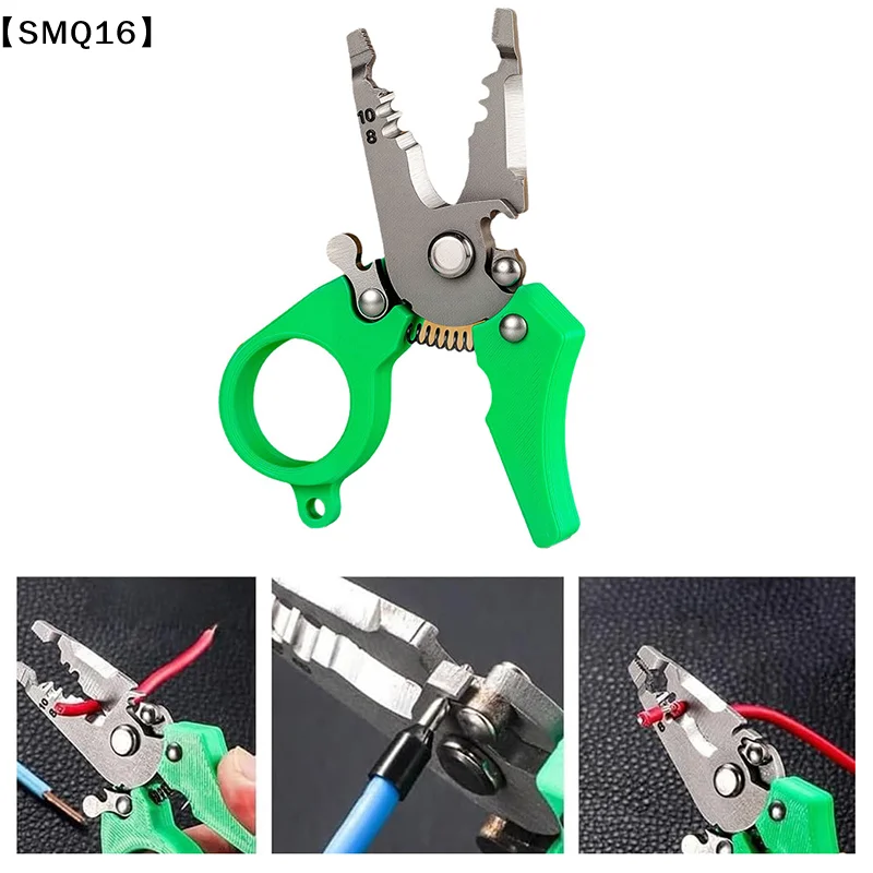 Mini Multi-tool Wire Stripper,Multi-function Hand Tool For Strip, Split, Trim, And Crimp, Cable Scissors For Home Repair【SMQ】