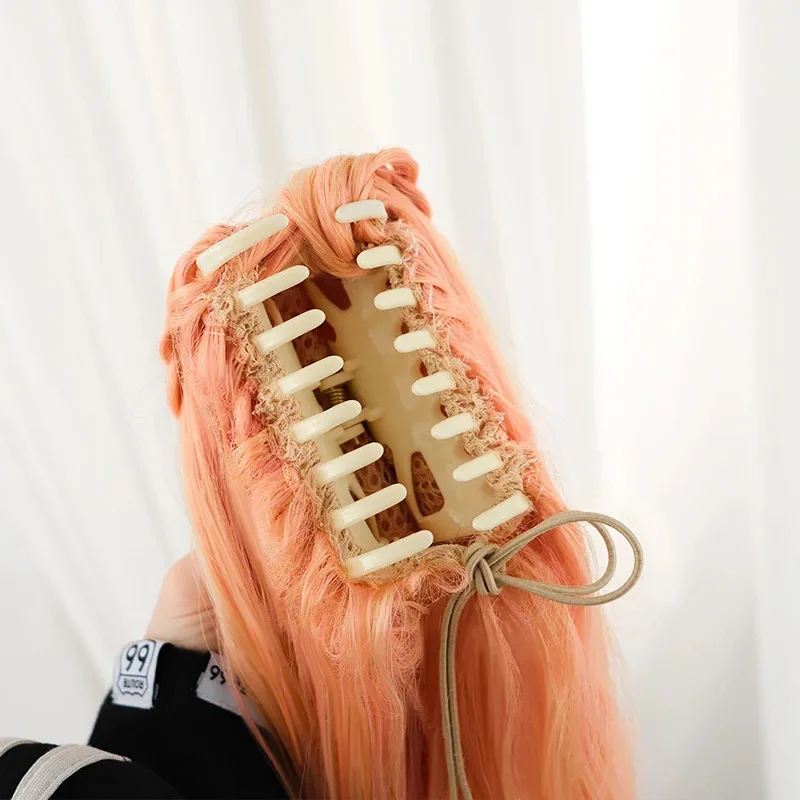 ROLECOS Spiel LOL Prestige Kristall Rose Lux Cosplay Perücke 60 cm Farbverlauf Frauen Perücken Hitzebeständige Synthetische Haar