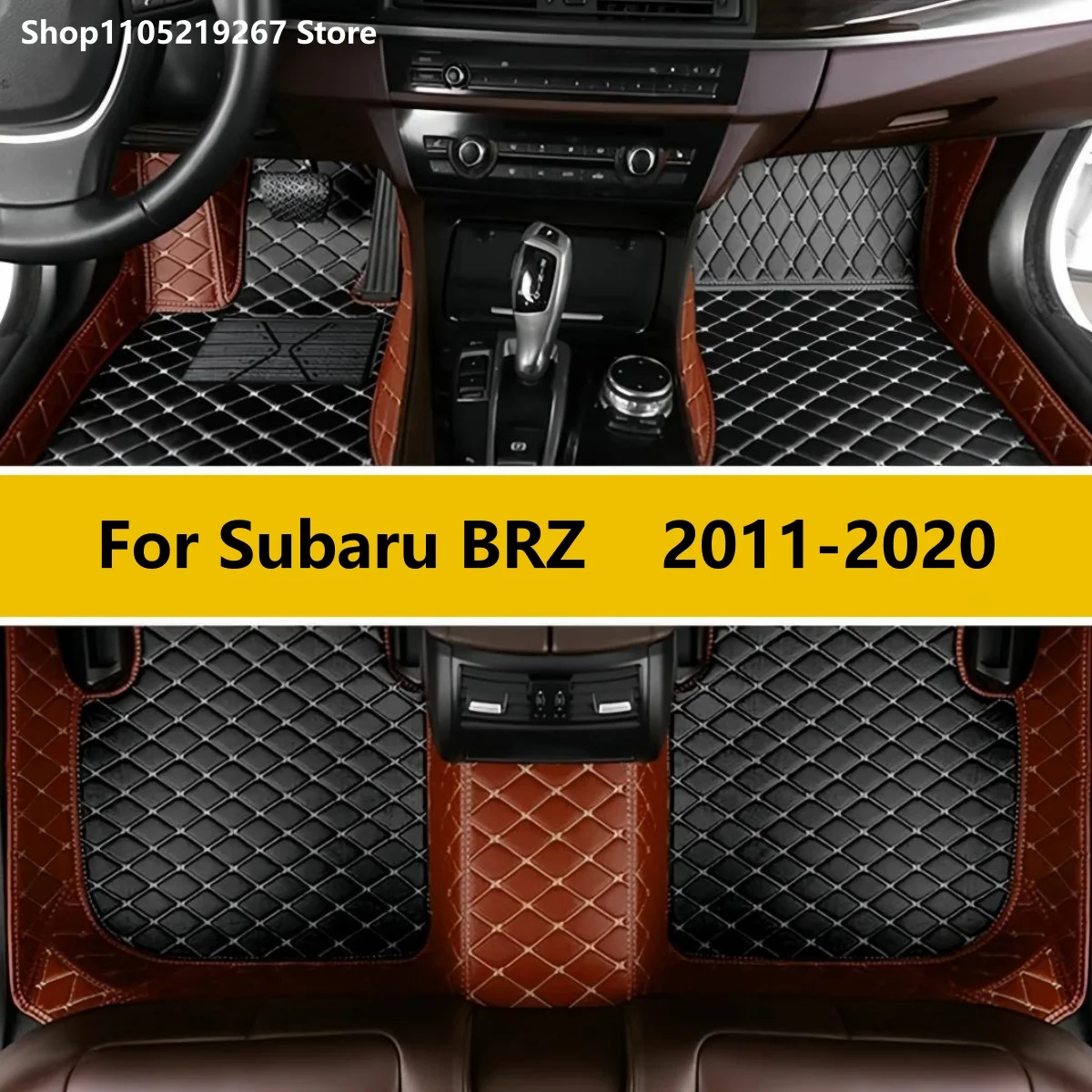 

Custom Car Floor Mats For Subaru BRZ 2011-2020 Auto Accessories Leather Waterproof Anti Slip Foot Carpet