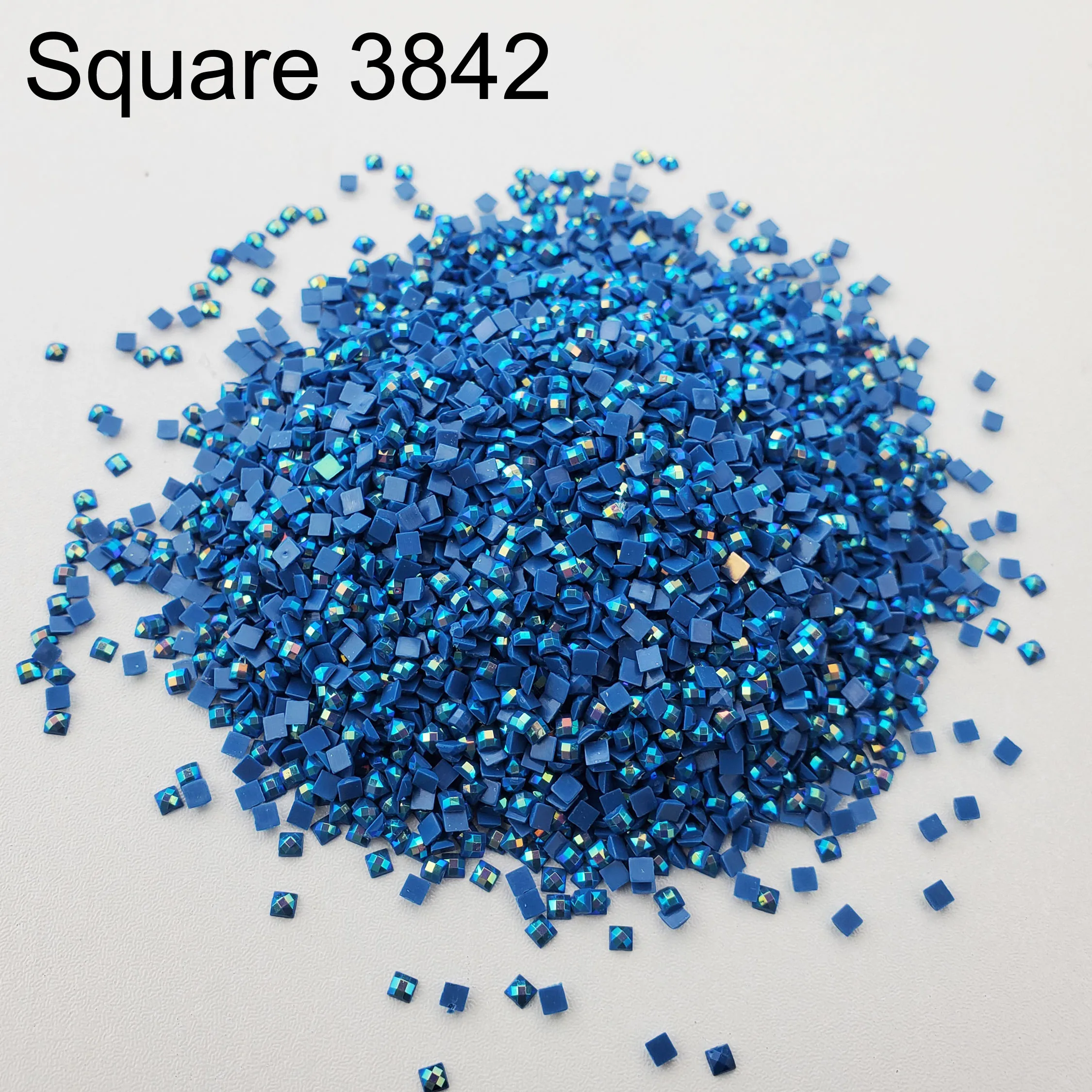 New AB Square Color 5D Drill Diamond Painting Resin Electroplating Mosaic Gifts Making Diamond Painting-Square Needlework 3842