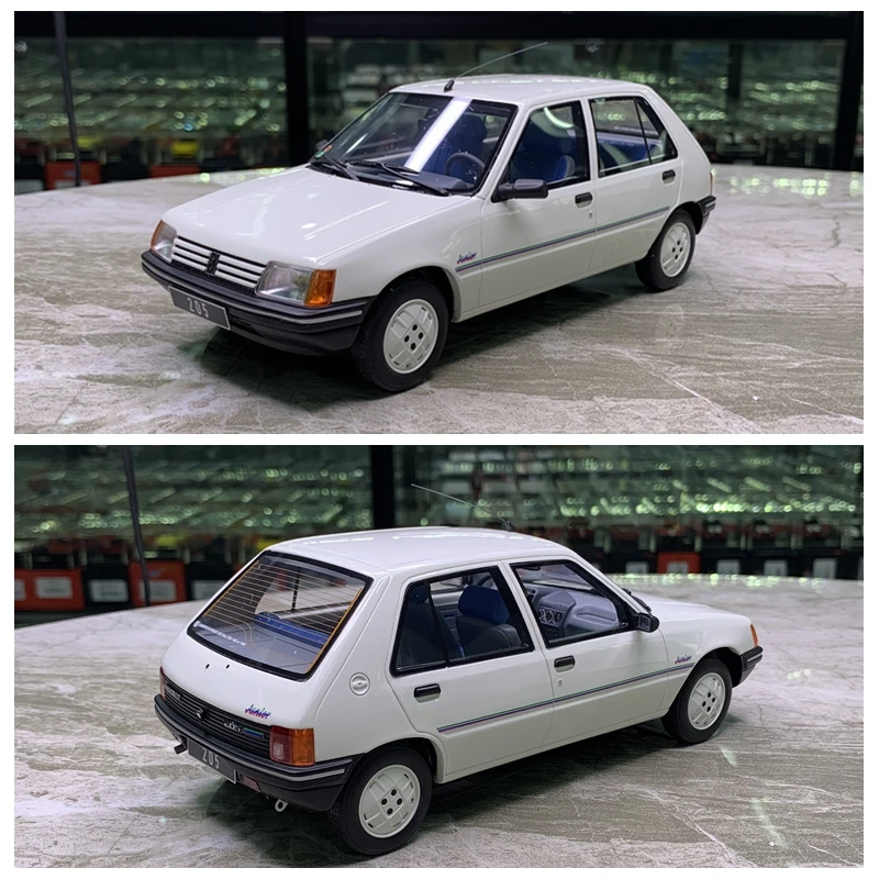 OTTO 1:18 PEUGEOT 205 JUNIOR WHITE 1988 OT463 coche de resina modelo colección regalo