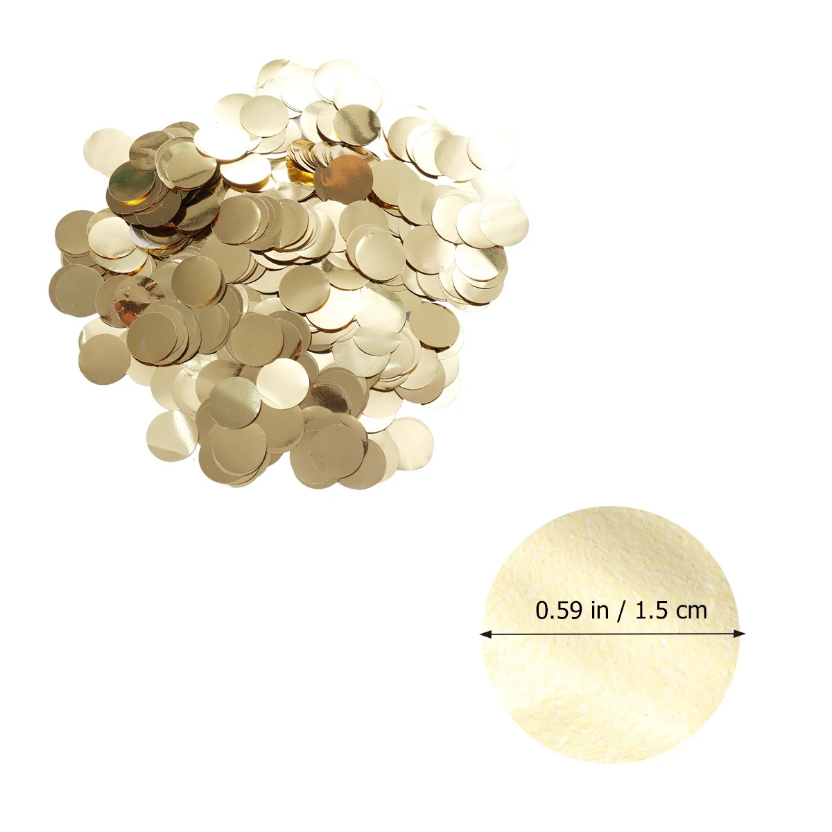 1Pack Romantic Gold Paper Confetti Round Cuttings Balloon Decoration Wedding Table Throwing Decoration Birthday Party Festive