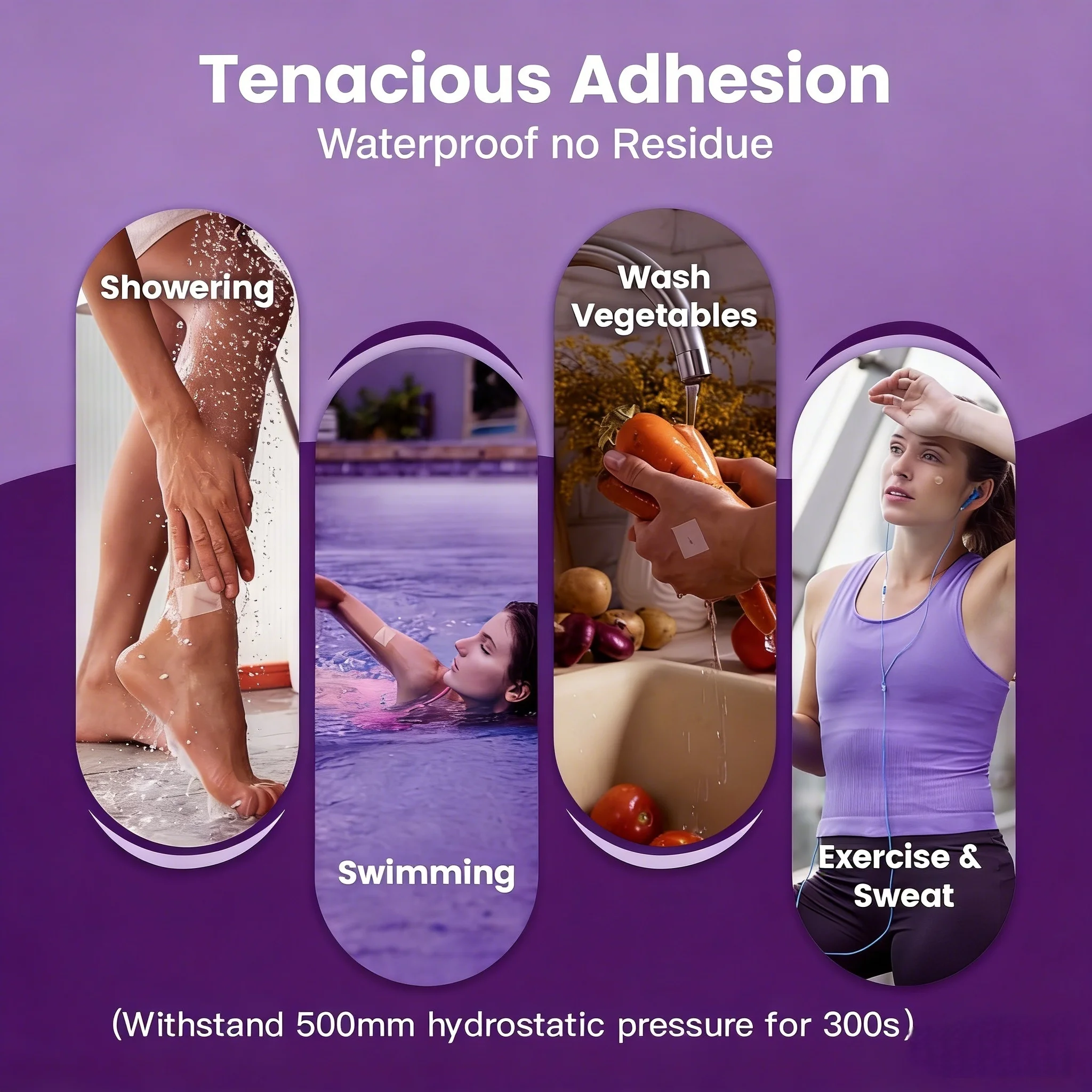 1 Roll of Hydrocolloid Wound Care Roll, Self-Adhesive Waterproof Absorbent Bandage for First Aid Use. view 5
