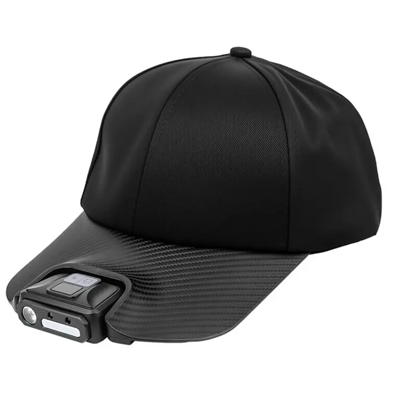 

AB33-Baseball Cap Sensor Headlamp Hat Light Clip USB Charging Clip On Flashlight Night Fishing Light