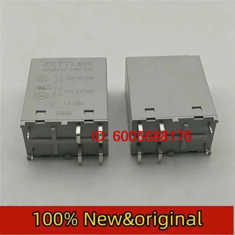 5pcs New Relays AZSR250-2AE-12D ZETTLER 12VDC 50A 100%NEW RELAY 1PCS