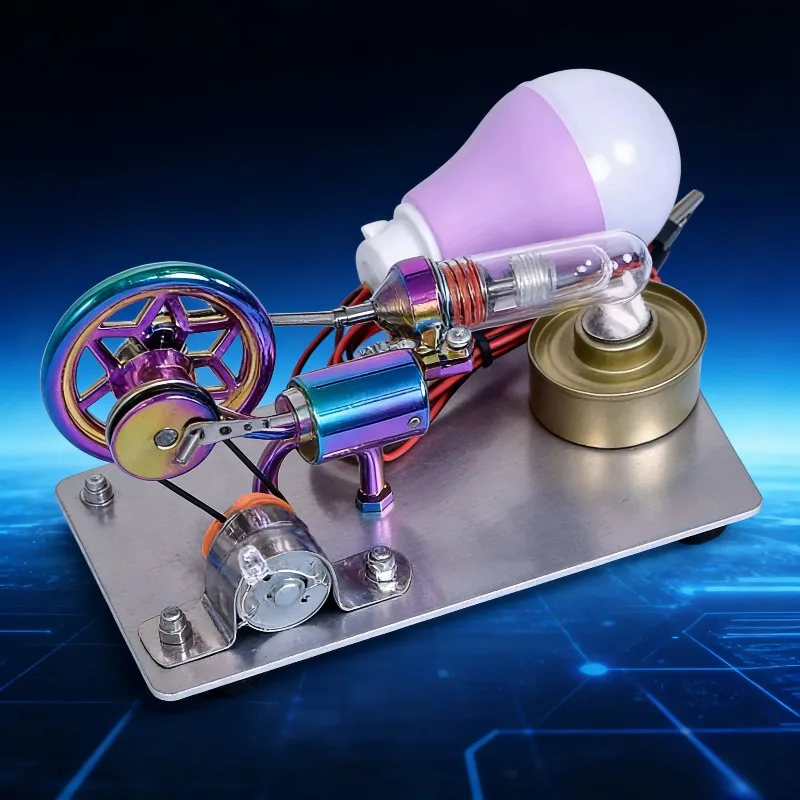 

Модель генератора на двигателе Стирлинга, миниатюрный цветной светодиодный физический эксперимент, научная игрушка для самостоятельной сборки, популярный образовательный набор для детей и взрослых, подарок