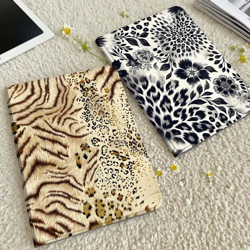 

Tiger Leopard Print Fur Tablet Case For Xiaomi Redmi Mini Pad SE K 2 4 5 6 7 8 2023 2025 11 8.8 11.2 10.1 Pro Gift