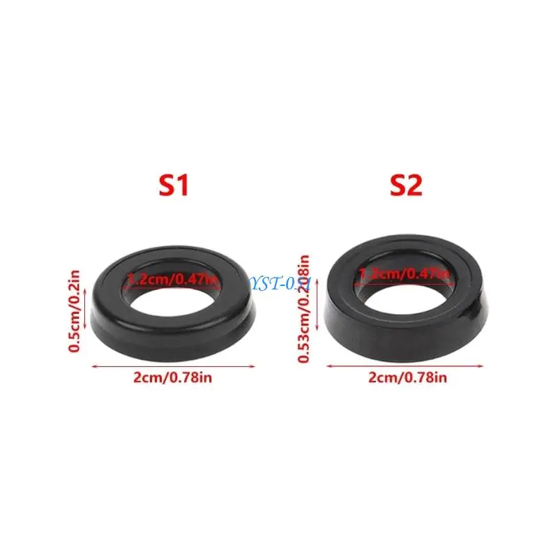 E15A 3Pcs Rubber Seal Adapter For High Pressure Cleaner Machine 12X20X5mm 12X20X5.3mm Pumping Head Gasket Water Seal Adapter