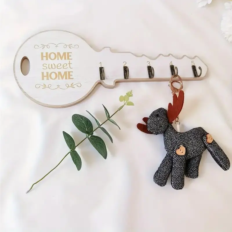 Key Holder Functional Durable Wall Hanger Popular Key Shape High Demand Wall-mounted Key Rack Unique Design Wall Hook Stylish