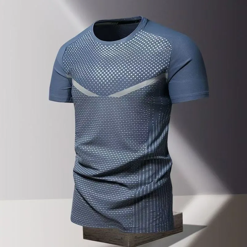 Summer quick drying clothes 3D printed men's T-shirt made of polyester material, oversized loose shirt