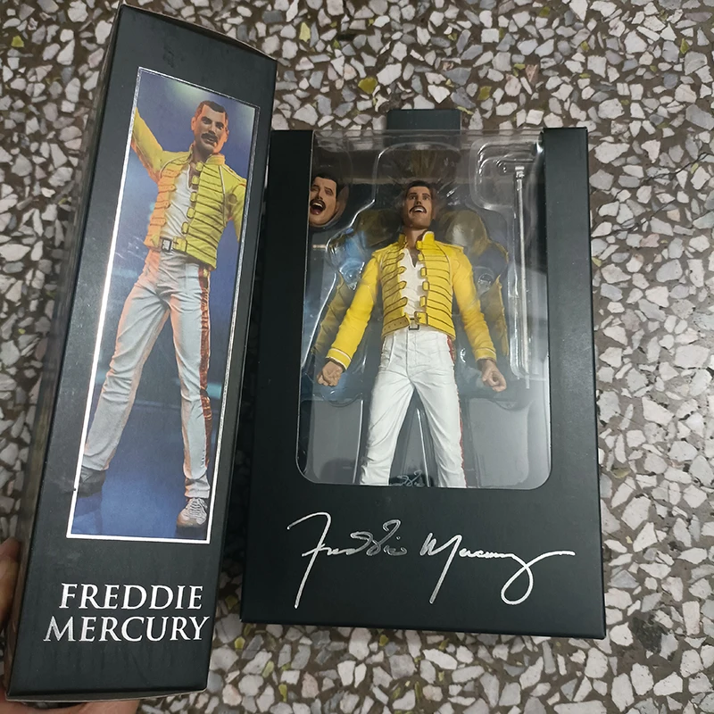 Live At Wembley Stadium Queen Freddie Mercury Action Figure Collection Model Toy Doll Christmas Present
