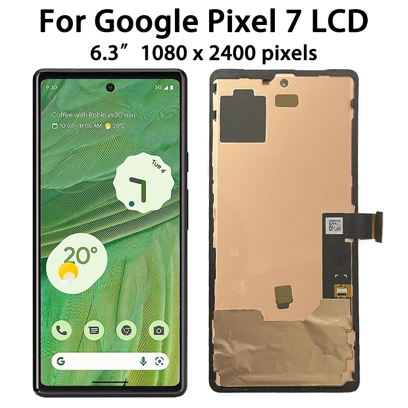 Imagem -03 - Tela Super Amoled para Google Pixel Montagem de Digitador Touch Panel com Moldura Lcd Gvu6c Gqml3 Go3z5 63