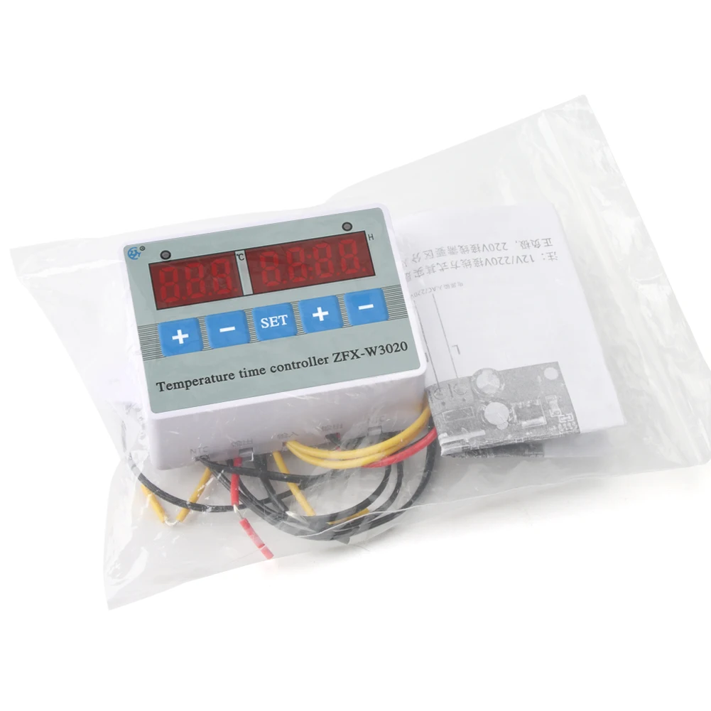 12V /24V /220V Greenhouse Planting Hatchery Digital Temperature Time Controller Thermostat Temperature Control Switch ZFX-W3020