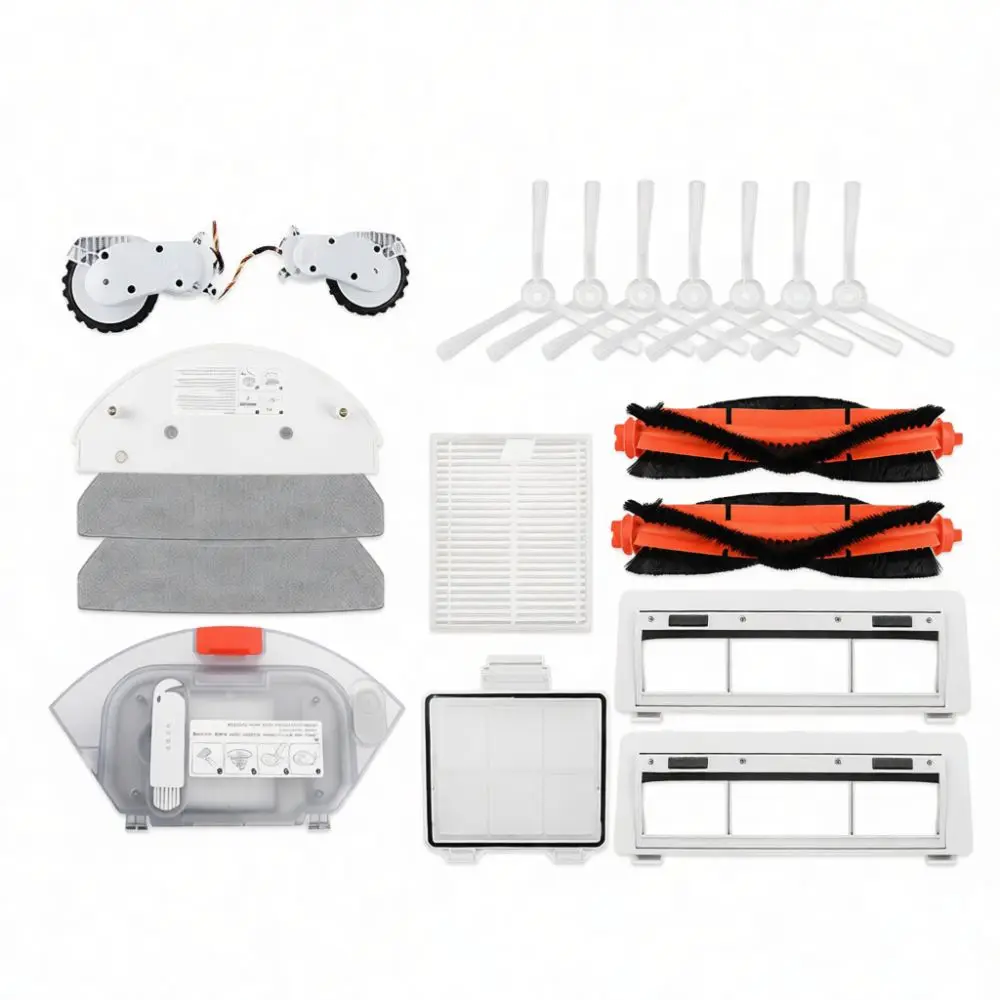 Full Spare Accessory Kit For Mijia 3C Enhanced E10 E12 B112 C103 S20 Vacuum Roller Brush Filter Side Mop Parts