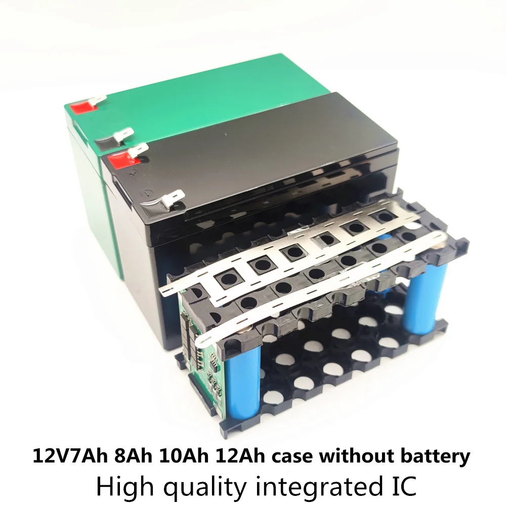 

Сменный свинцово-кислотный Чехол 12 в 7 А · ч, 8 А · ч, 12 А · ч, 18650 А · ч, специальный пластиковый ящик для хранения литиевых аккумуляторов, зеленый, черный