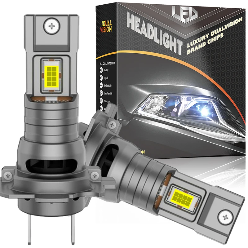 

Dualvision H7 LED Headlight Bulb Mini Wireless 2000000LM 6000K CSP for Car Headlamp Auto Diode Lamps H7 Turbo Led 12V Automobile