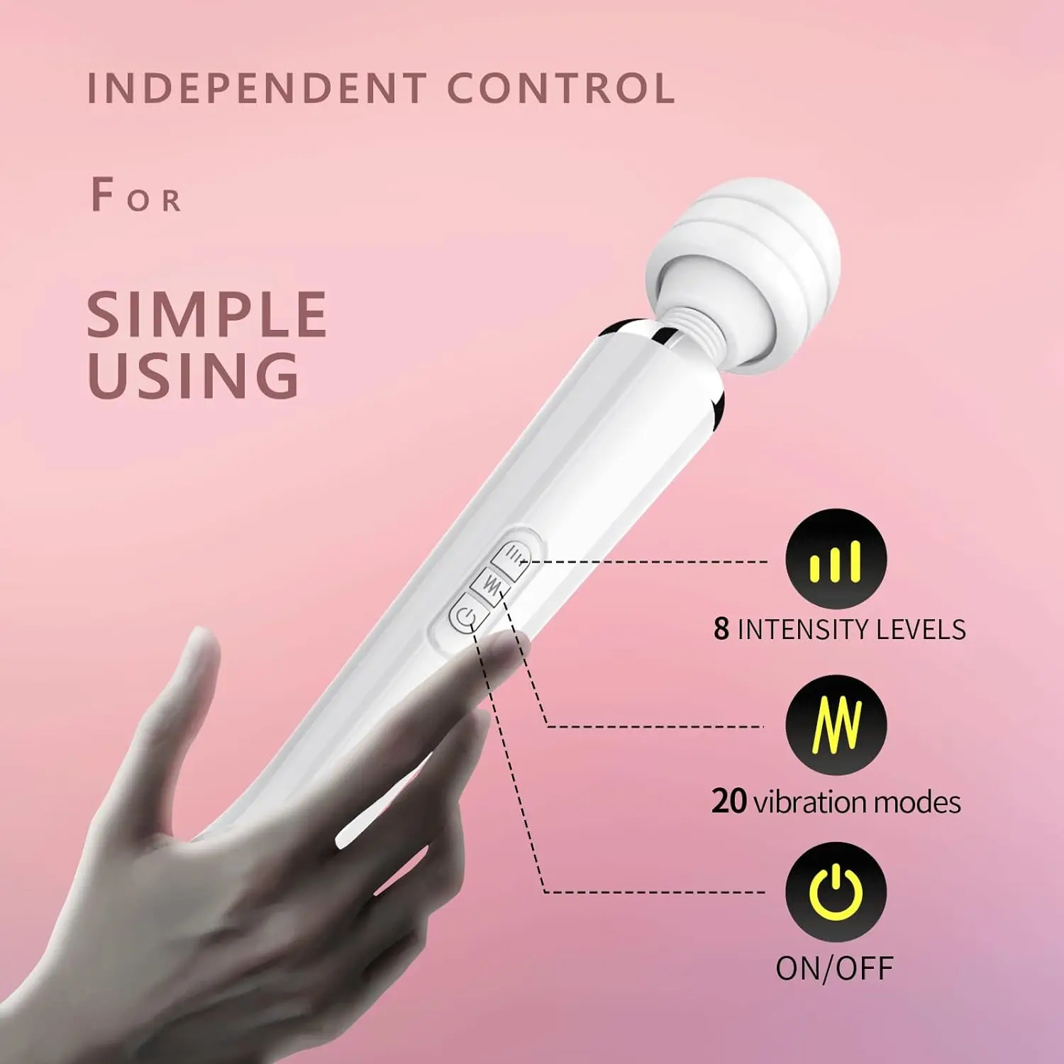 عصا سحرية قوية هزاز للنساء كبير AV مدلك الجسم G بقعة البظر محفز USB شحن الجنس لعب الكبار للمرأة #4